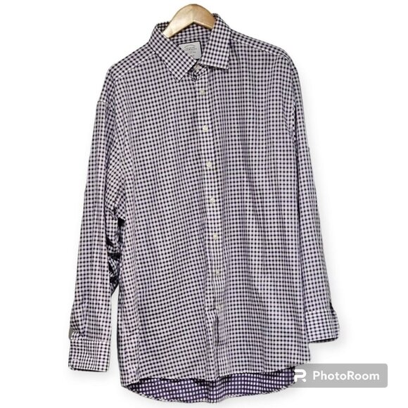 Charles Tyrwhitt Other - Charles Tyrwhitt Purple And White Gingham Button Down Non Iron Collared Shirt...